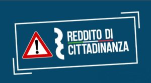 Un poster per reddito di cittadinanza.