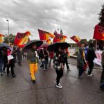 Un corteo dei lavoratori dell'Ikea Carugate.