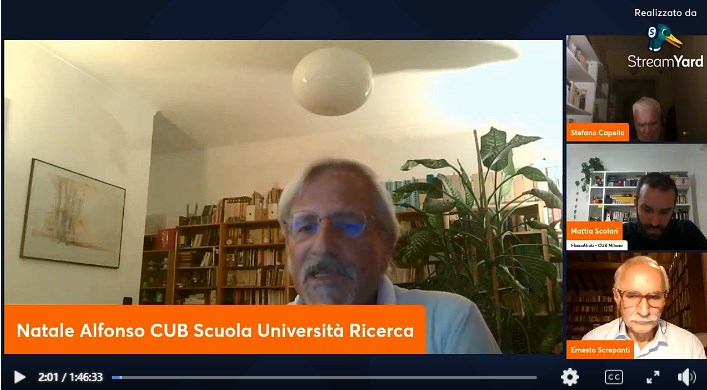 Natale Alfonso da CUB Scuola Università Ricerca parla con Ernesto Screpanti sul capitalismo, mercato e contrro di lavoro.
