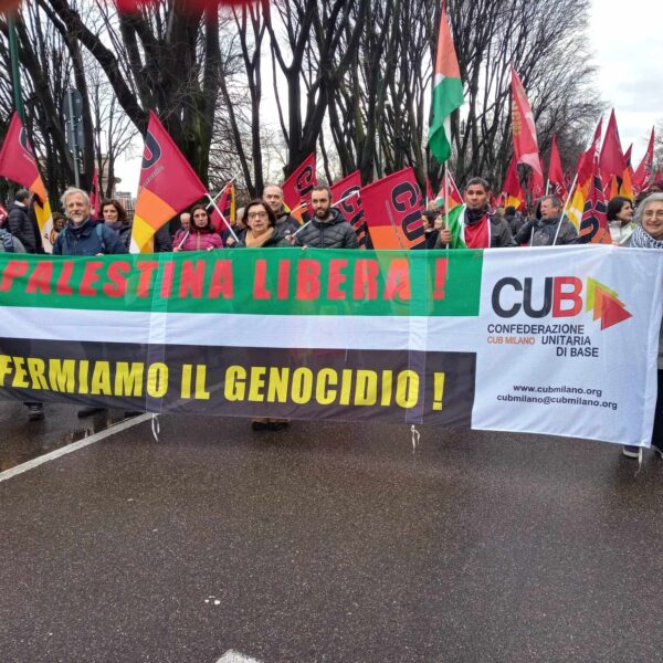 Manifestazione a Milano per la pace in Palestina