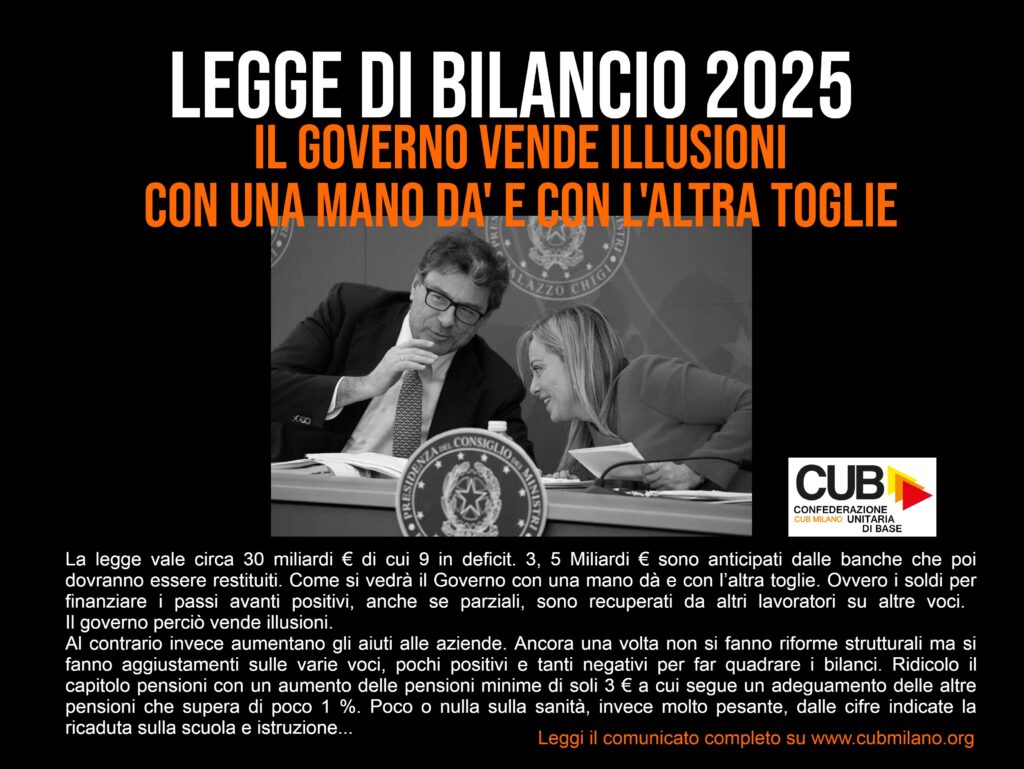 Legge di bilancio 2025