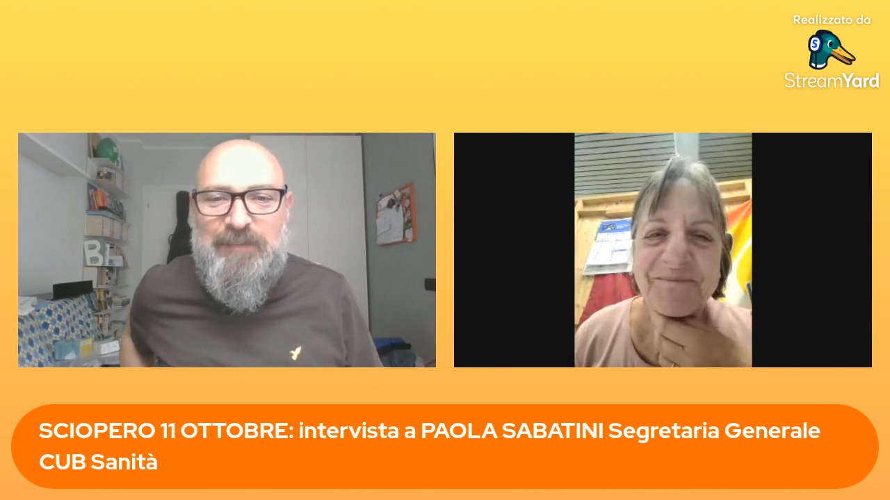 Scopri di più sull'articolo G7 a tema salute: intervista a Paola Sabatini, segretaria generale CUB Sanità