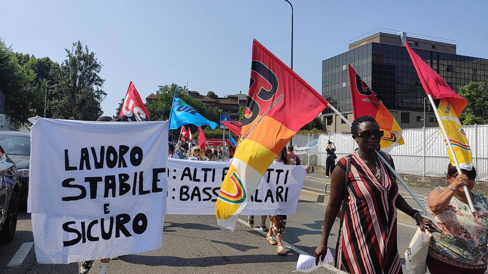 Scopri di più sull'articolo Ospedale San Raffaele: foto dello sciopero del 20 giugno 2025