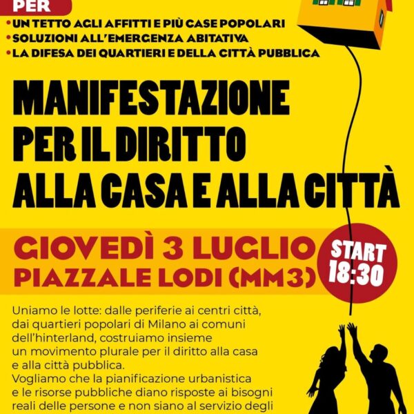 Manifestazione per il diritto alla casa e alla città