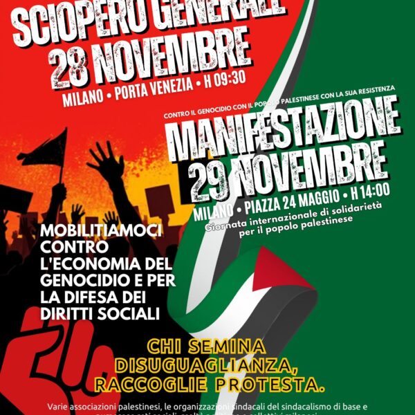 SCIOPERO GENERALE 28 NOVEMBRE