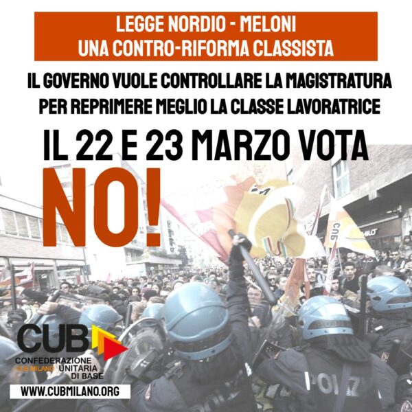 Legge Nordio-Meloni: VOTA NO!