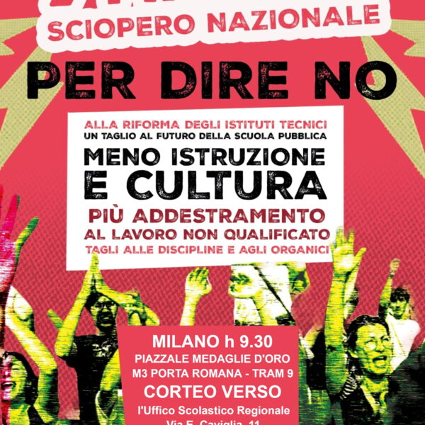 7 maggio sciopero nazionale