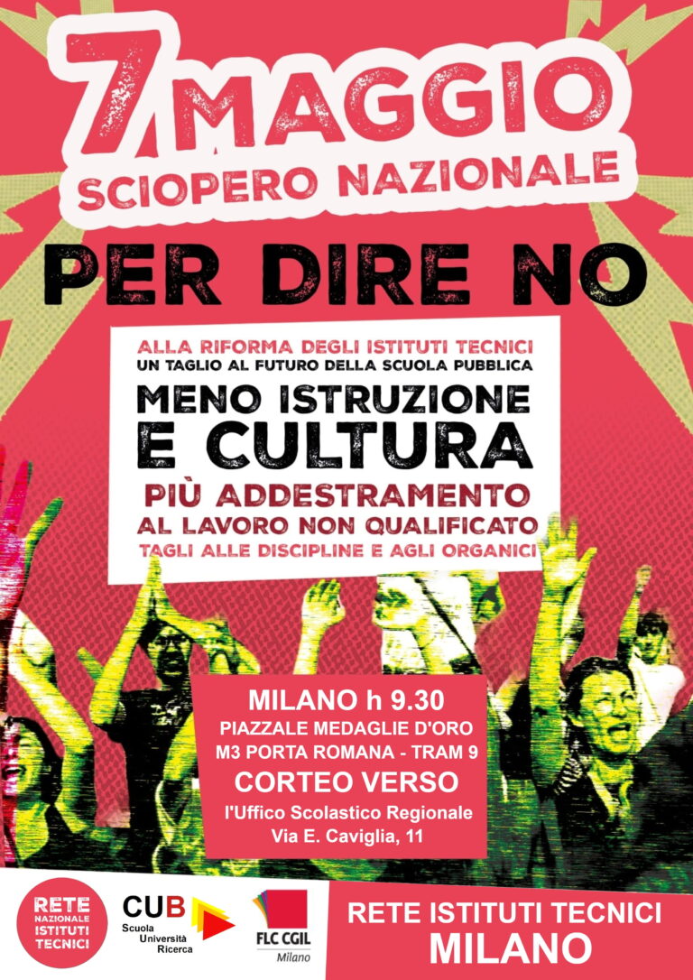 7 maggio sciopero nazionale