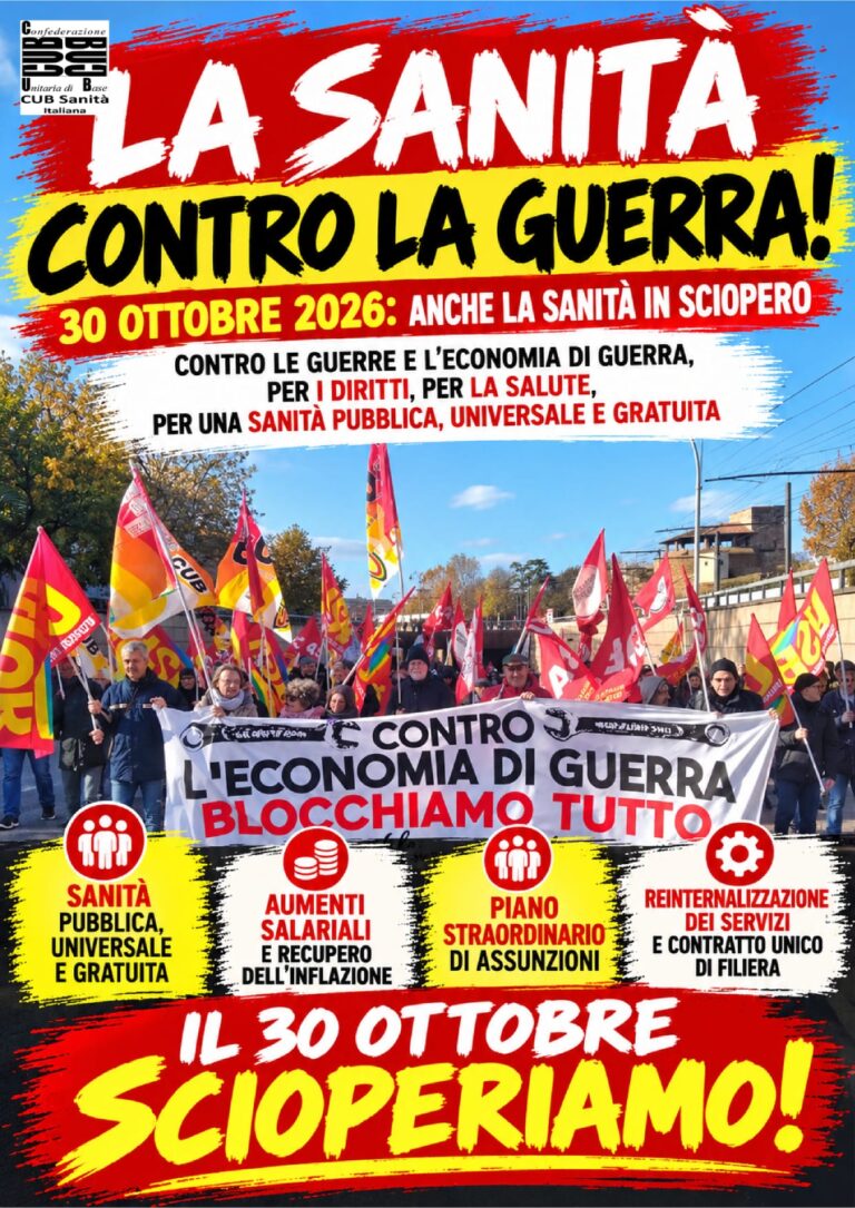 La sanità contro la guerra!